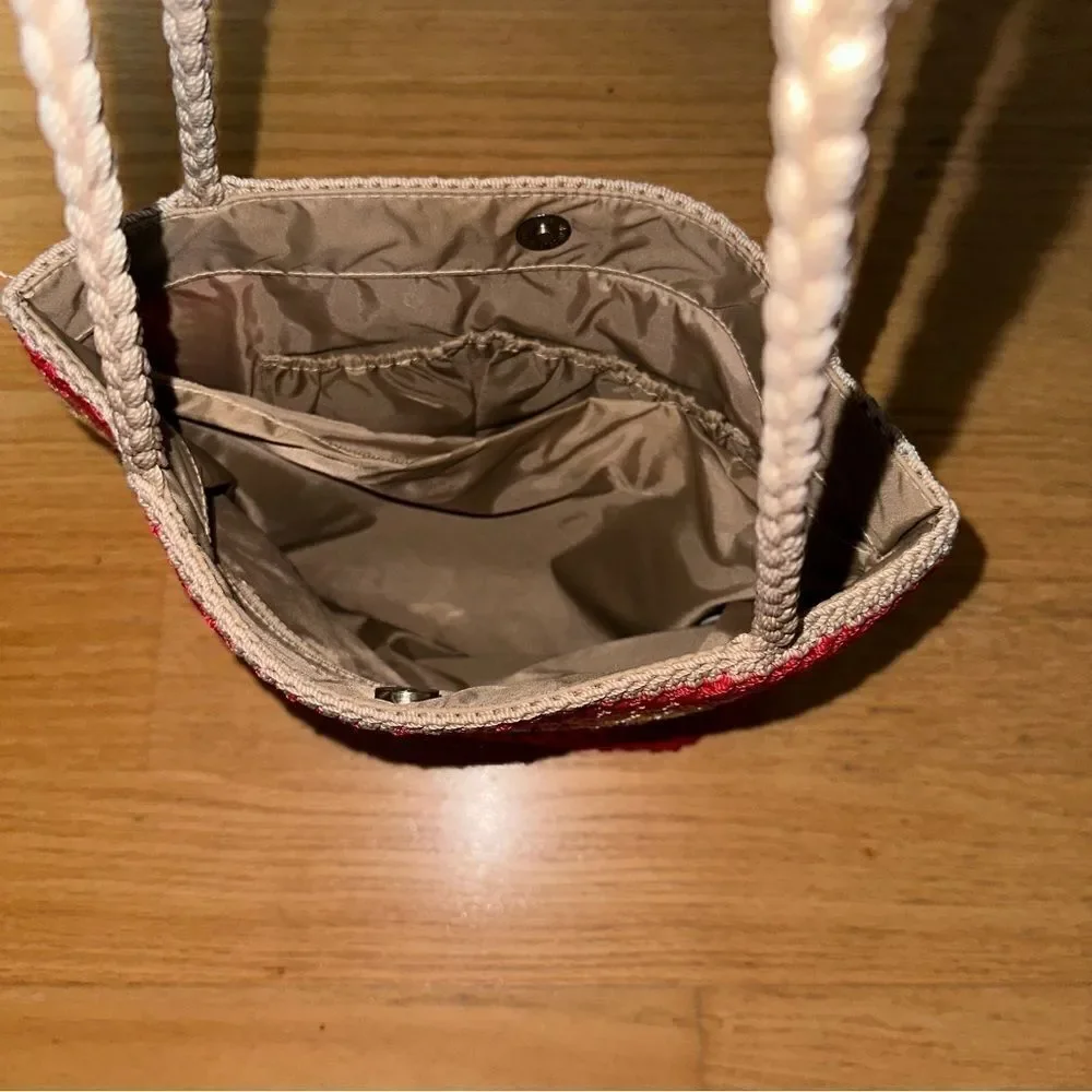 THE Sak multi color crotched hobo-boho tote bag